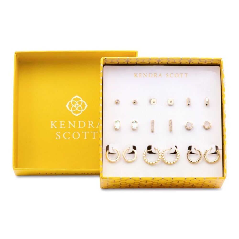 Kendra Scott Gold Set Of 9 Earring Gift Set